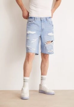 Pier One Shorts Di JeansBlue Denim Uomo Jeans PI922F05E-K12