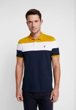 Pier One Polo - Dark Blue/Mustard