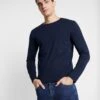 Pier One Maglietta A Manica LungaDark Blue Uomo T-shirt E Polo PI922O0GP-K11