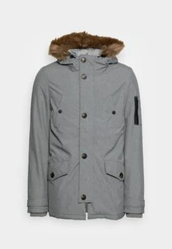 Pier One ParkaGrey Uomo Cappotti YO122T009-C11