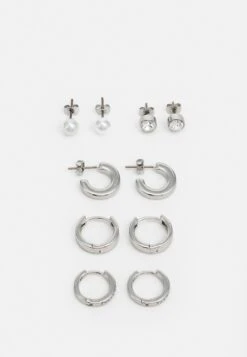 Pier One Unisex 5 PackOrecchiniSilver-Coloured Uomo Gioielli PI954L00S-D11