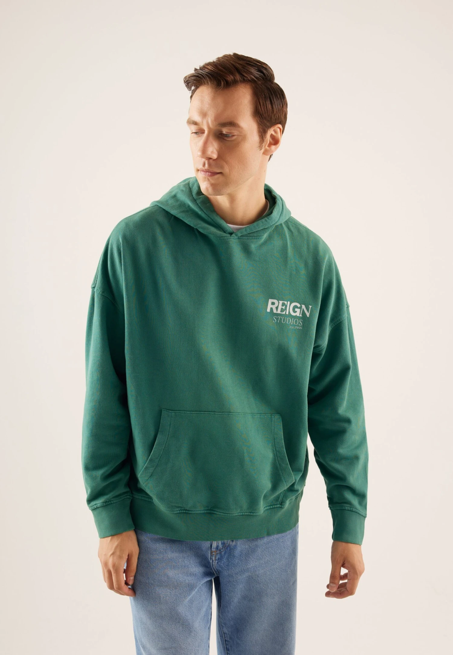 Pier One FelpaGreen Uomo Maglieria E Felpe PI922S0HJ-M11 1 Pier One FelpaGreen Uomo Maglieria E Felpe PI922S0HJ-M11