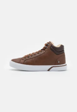 Pier One Unisex - Sneakers Alte - Cognac