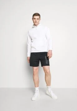 Pier One 2 PackFelpa Con CappuccioWhite/Black Uomo Maglieria E Felpe PI922S0AA-A11