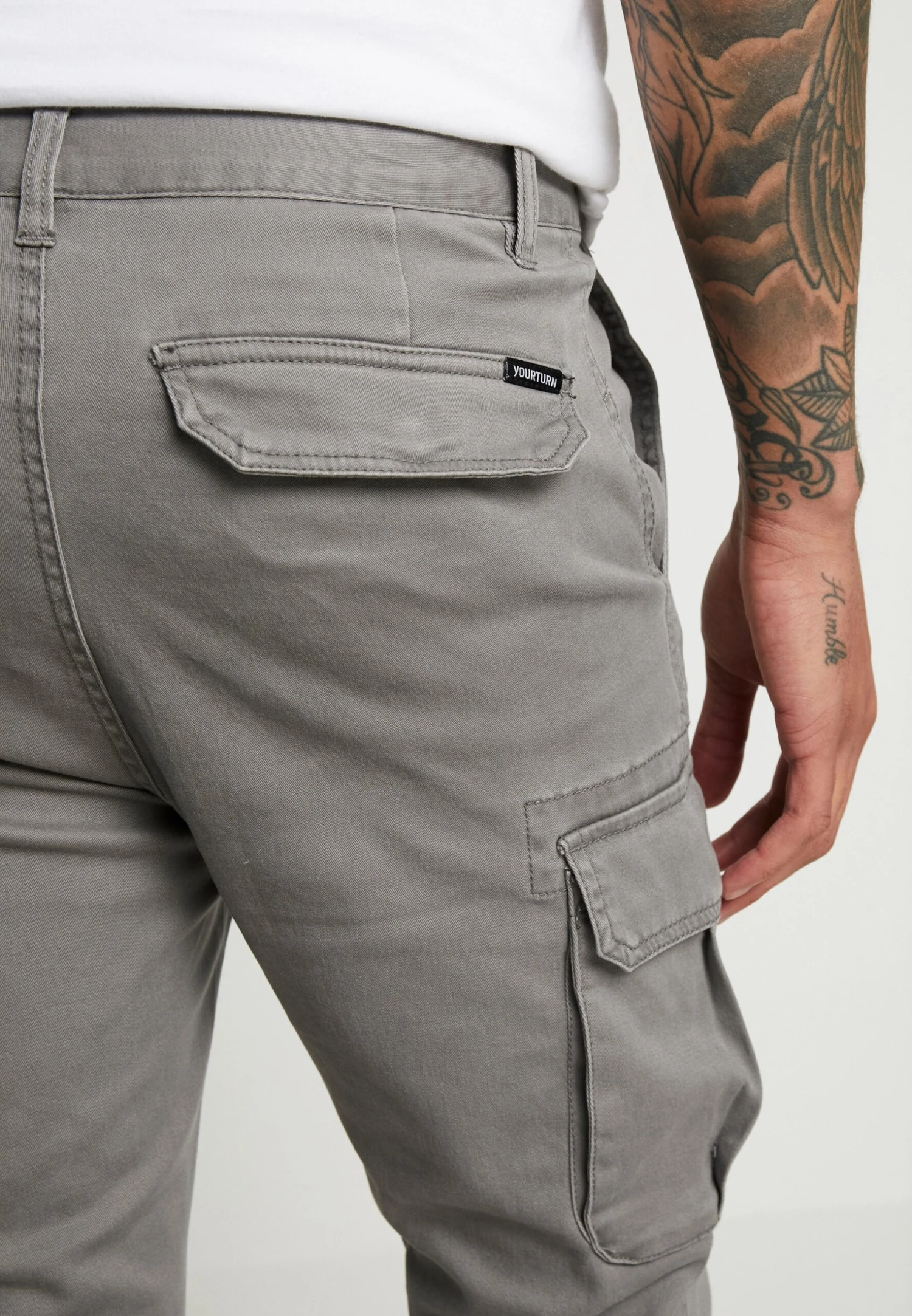 Pier One Cuffed Skinny Trouser- Pantaloni Cargo - Grey 6 Pier One Cuffed Skinny Trouser- Pantaloni Cargo - Grey - immagine 6