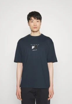 Pier One Sense Tee T-Shirt Con StampaDark Blue Uomo T-shirt E Polo PI922O0Y3-K11