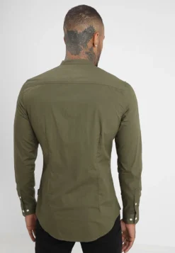Pier One Muscle Fit Stand- Camicia - Oliv -Negozio online Pier One Italia 6203a98ce2074a57aa2427fe331f99cb