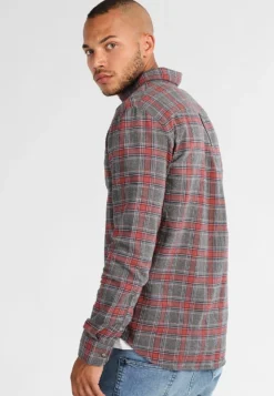 Pier One Camicia - Grey/Coral -Negozio online Pier One Italia 62192d2e542d4a69a08273483006118b