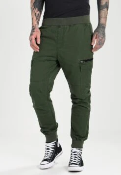 Pier One Pantaloni CargoDark Green Uomo Pantaloni YO122E01M-M11