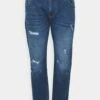 Pier One Jeans Slim FitDark Blue Denim Uomo Jeans PI922G04J-K11