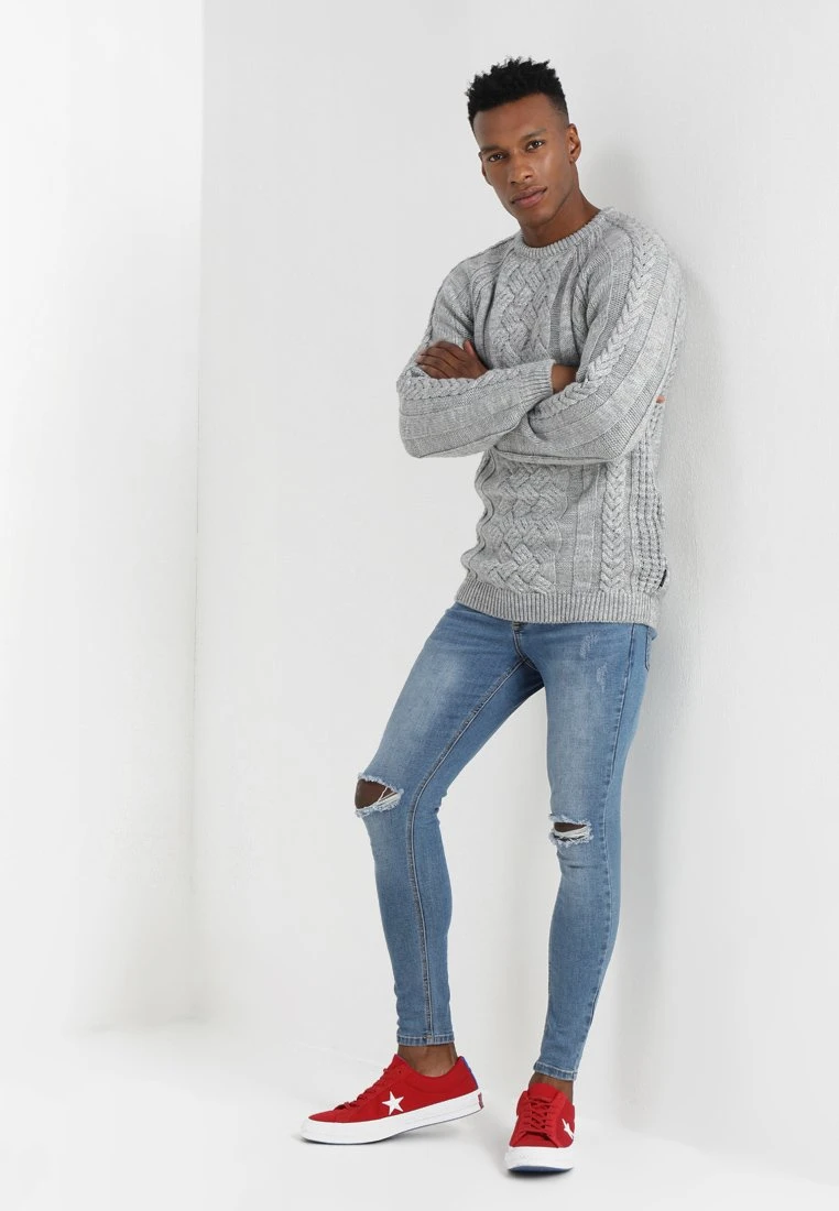 Pier One MaglioneMottled Light Grey Uomo Maglieria PI922Q07X-C11 2 Pier One MaglioneMottled Light Grey Uomo Maglieria PI922Q07X-C11 - immagine 2