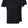 Pier One 2 PackT-Shirt BasicBlack Uomo T-shirt E Polo PI982AA01-Q11