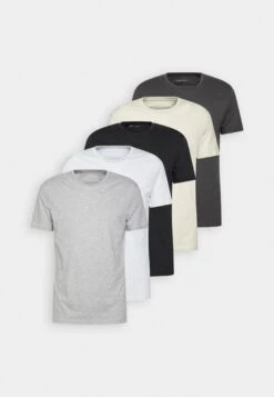 Pier One 5 PackT-Shirt BasicWhite/Off-White/Light Grey/Beige/Black Uomo T-shirt E Polo PI922O0GY-A14 -Negozio online Pier One Italia 7bf5e8f476e84e10a6f18ffb93b5ff4c scaled