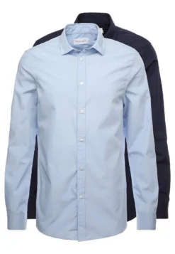 Pier One 2 Pack - Camicia Elegante - Light Blue/Dark Blue 12 Pier One 2 Pack - Camicia Elegante - Light Blue/Dark Blue -Negozio online Pier One Italia 813ad76744ab42bcb5aac84160d3aeb6