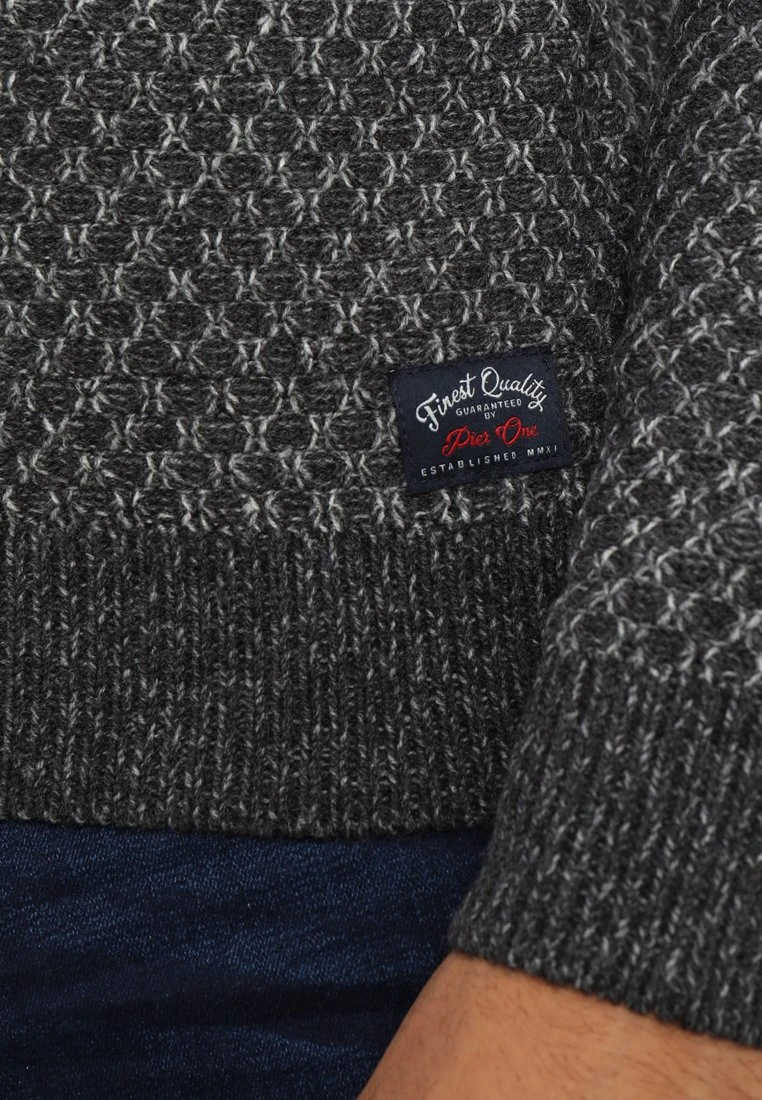 Pier One MaglioneMottled Grey Uomo Maglieria PI922Q036-C11 6 Pier One MaglioneMottled Grey Uomo Maglieria PI922Q036-C11 - immagine 6