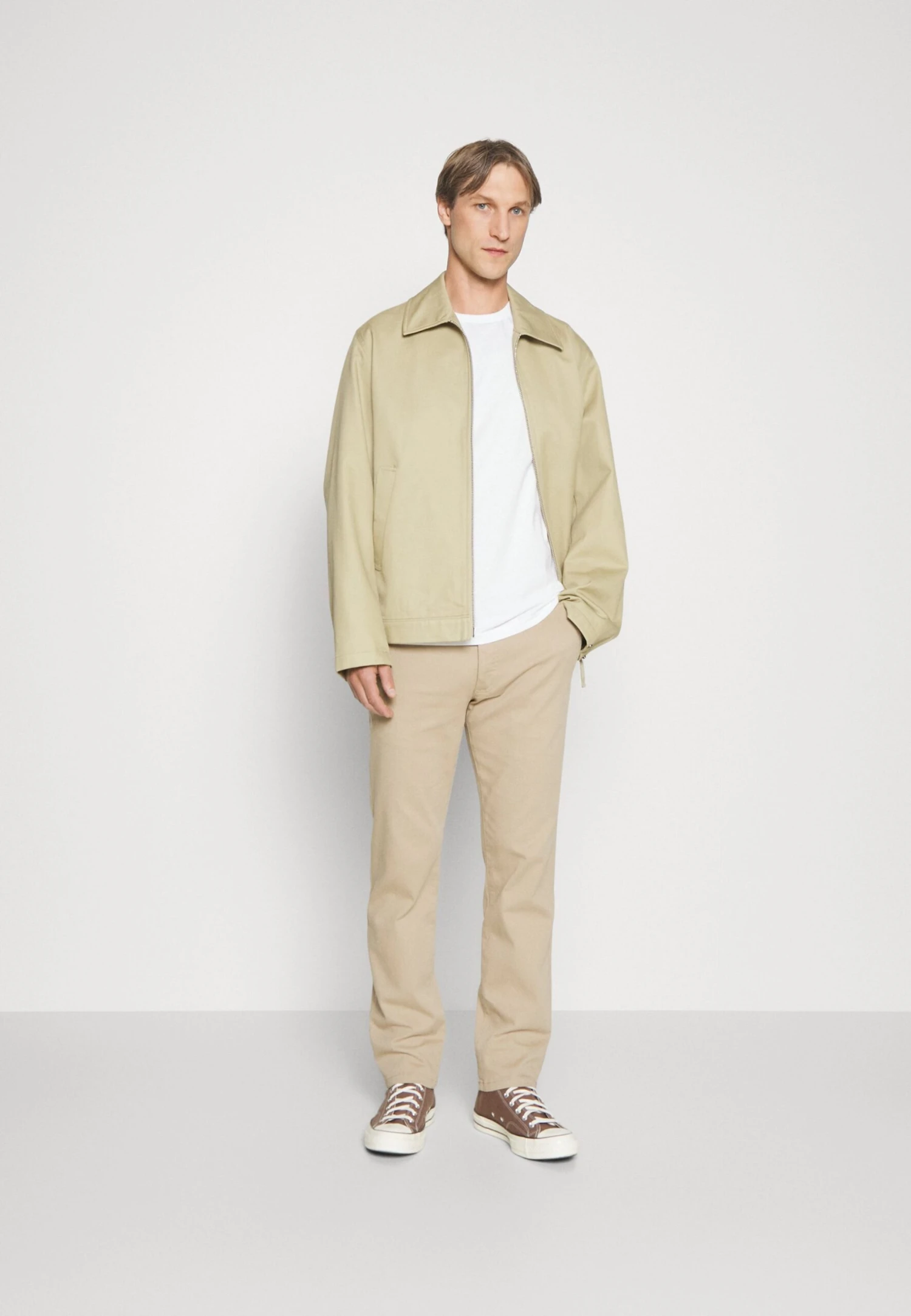 Pier One 2 Pack - Chino - Dark Grey/Beige 1 Pier One 2 Pack - Chino - Dark Grey/Beige