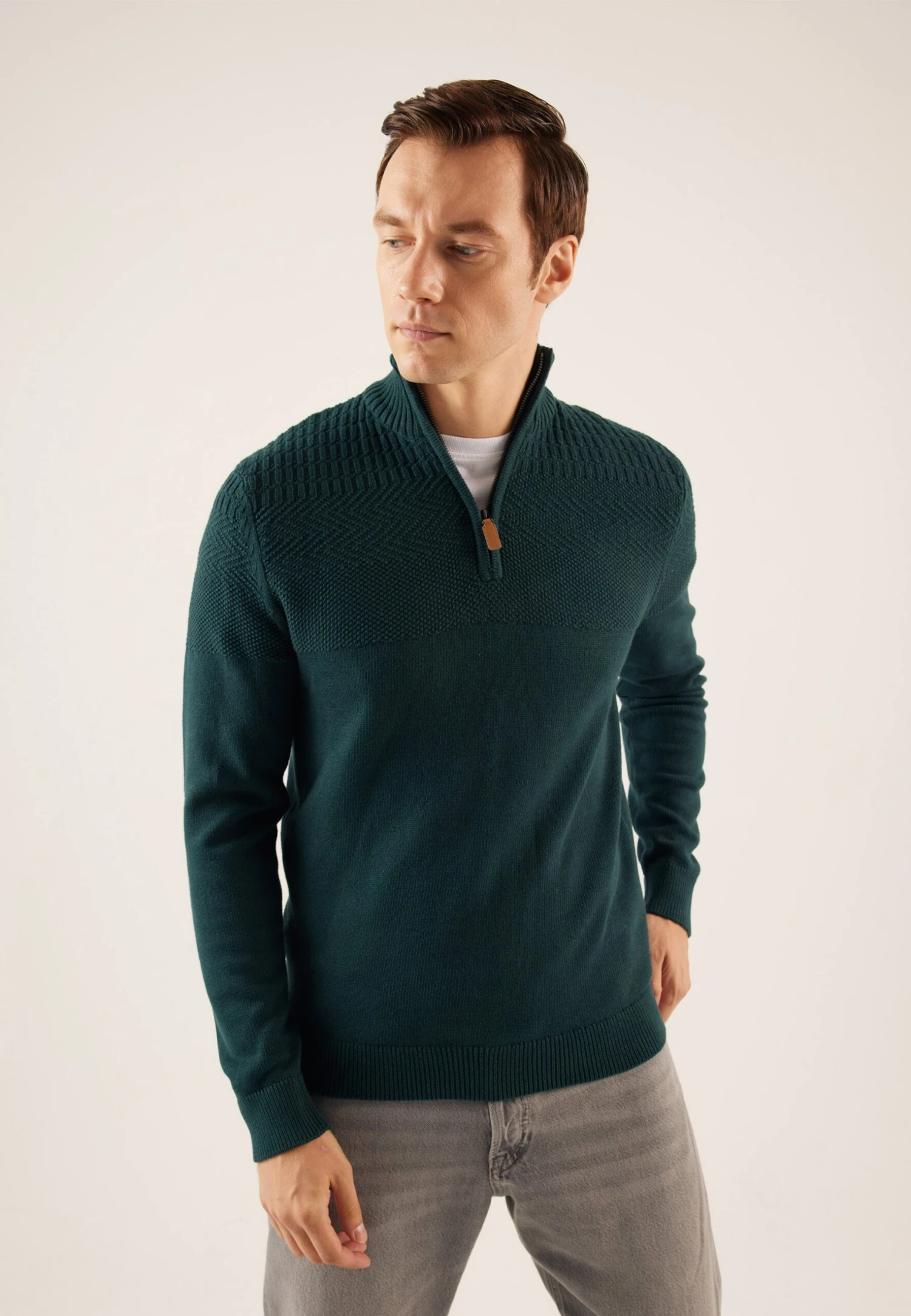 Pier One MaglioneDark Green Uomo Maglieria PI922Q029-M11 1 Pier One MaglioneDark Green Uomo Maglieria PI922Q029-M11