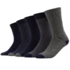 Pier One 5 Pack - Calze - Dark Blue/Mottled Grey
