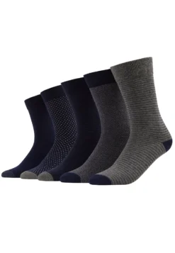 Pier One 5 Pack - Calze - Dark Blue/Mottled Grey