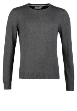 Pier One Basic Crewneck - Maglione - Dark Grey Melange -Negozio online Pier One Italia a544139b03e5432e9796573c491ff748