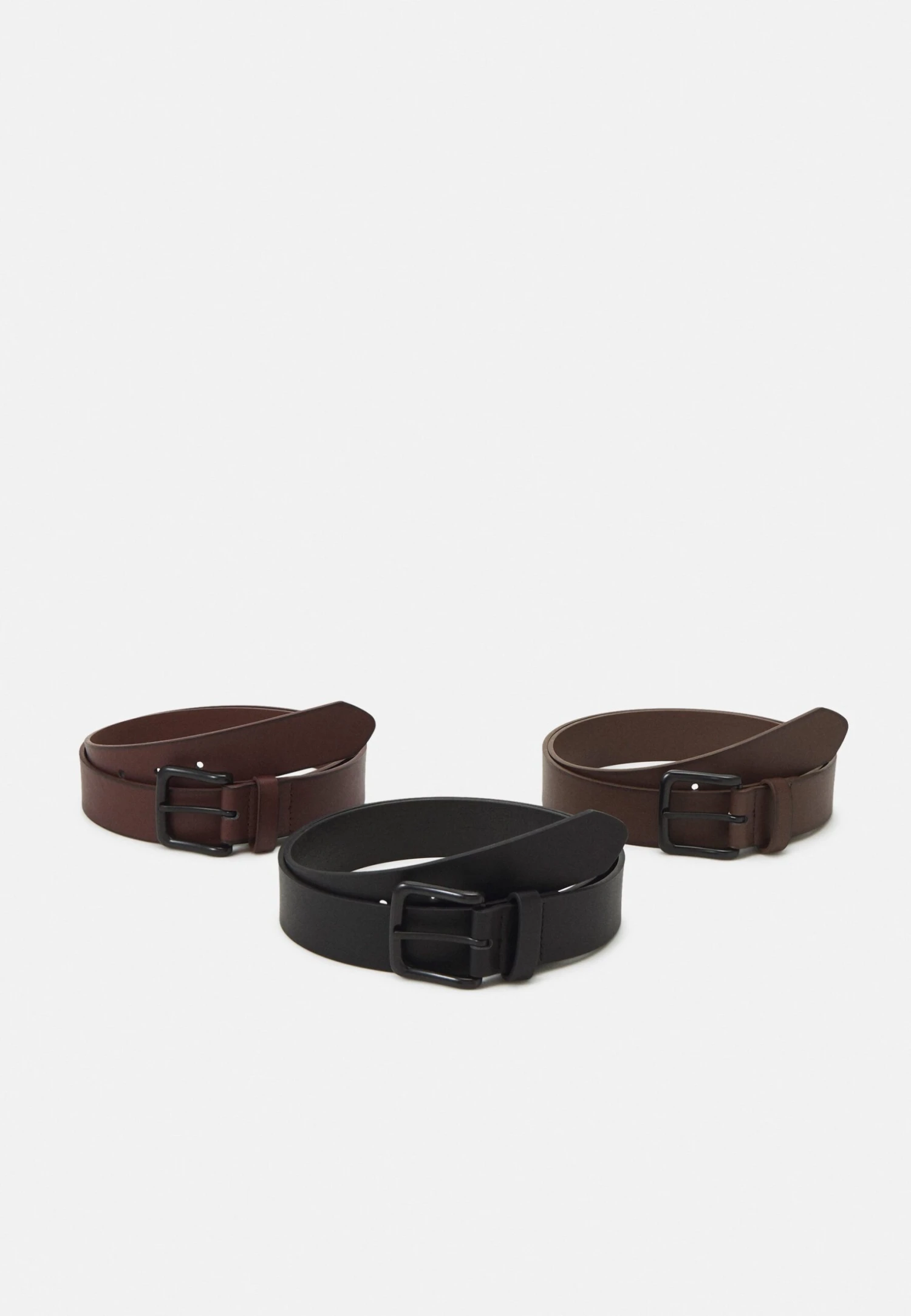 Pier One 3 Pack Unisex - Cintura - Black/Brown/Dark Brown 1 Pier One 3 Pack Unisex - Cintura - Black/Brown/Dark Brown