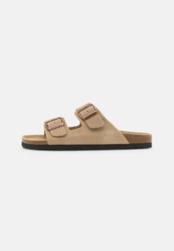 Pier One Leather Unisex - Pantofole - Beige