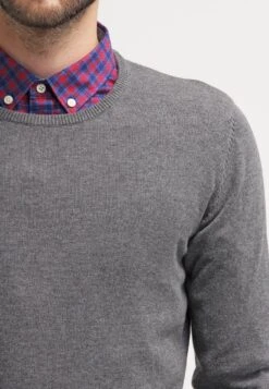 Pier One Basic Crewneck - Maglione - Dark Grey Melange -Negozio online Pier One Italia c1b29baf2944429ea88183988b30aa5a