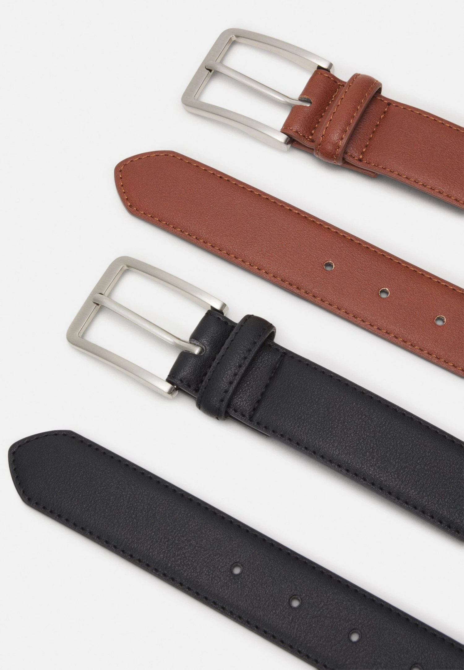 Pier One 2 PackCinturaBrown/Black Uomo Cinture PI952D03C-O11 2 Pier One 2 PackCinturaBrown/Black Uomo Cinture PI952D03C-O11 - immagine 2