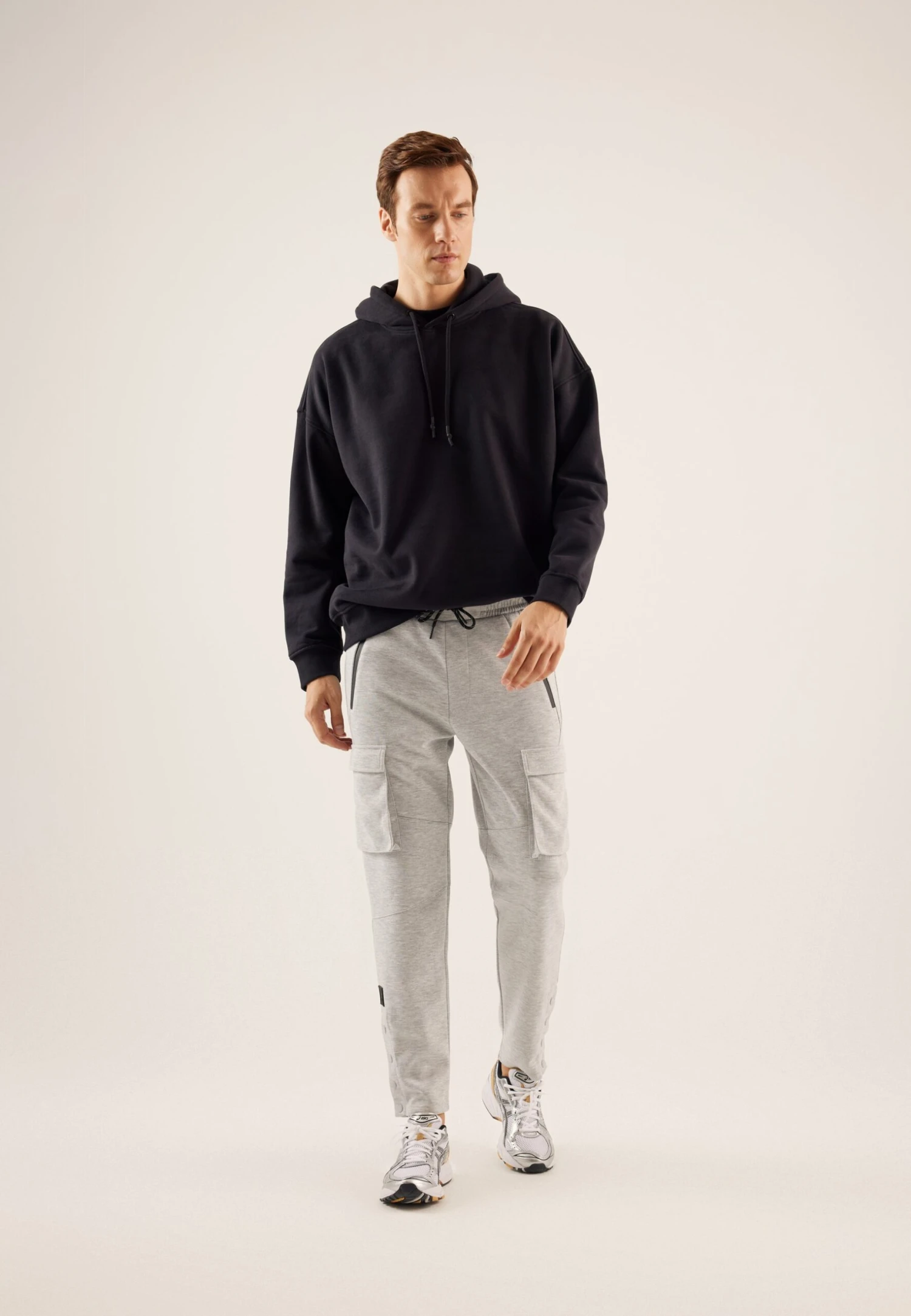 Pier One Pantaloni SportiviMottled Light Grey Uomo Pantaloni PI922E05P-C11 2 Pier One Pantaloni SportiviMottled Light Grey Uomo Pantaloni PI922E05P-C11 - immagine 2