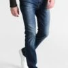 Pier One Jeans A SigarettaWashed Dark Blue Uomo Jeans PI922GA0M-K11