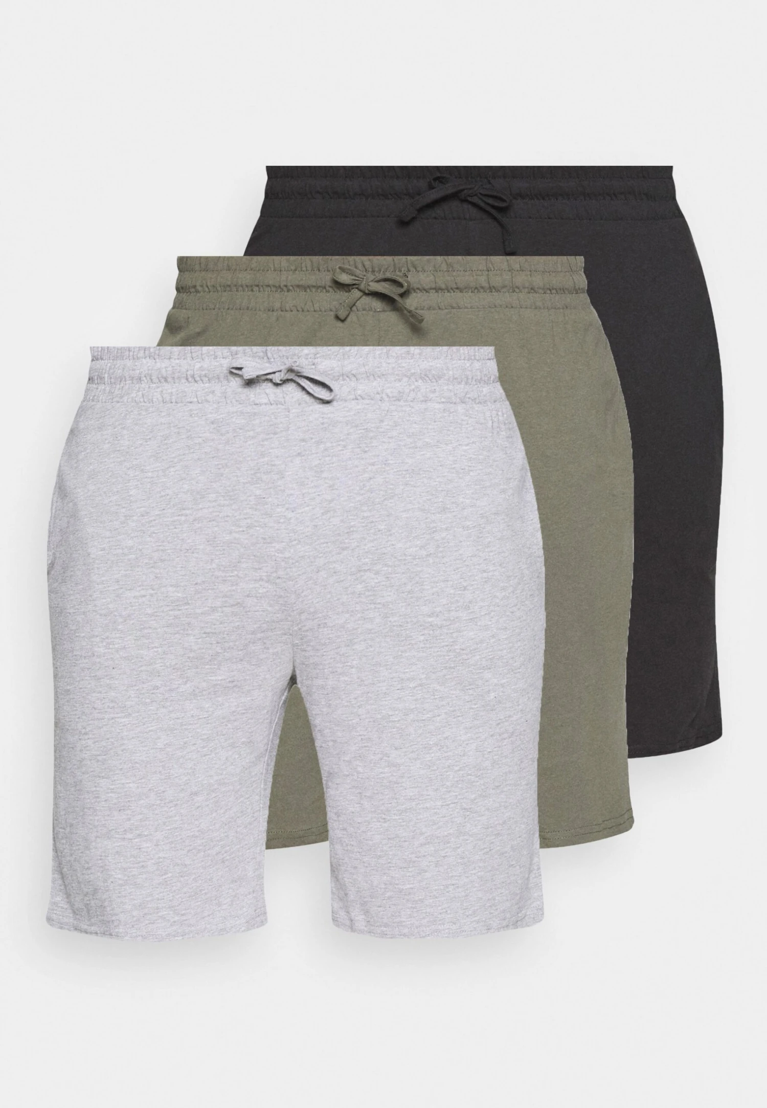 Pier One 3 PackPantaloni Del PigiamaBlack/Mottled Grey/Khaki Uomo Per La Notte PI982L00N-Q11 1 Pier One 3 PackPantaloni Del PigiamaBlack/Mottled Grey/Khaki Uomo Per La Notte PI982L00N-Q11