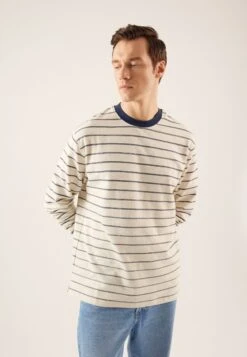 Pier One Maglietta A Manica LungaWhite Uomo T-shirt E Polo PI922O0Y5-A11