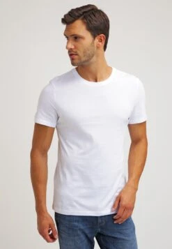 Pier One 2 Pack - T-Shirt Basic - White/Black -Negozio online Pier One Italia db5a52b513bc4cb5ade3596d469995e6