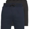 Pier One 2 Pack - Shorts - Dark Blue/Black