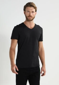 Pier One 2 PackT-Shirt BasicBlack Uomo T-shirt E Polo PI982AA01-Q11 -Negozio online Pier One Italia f5ae58d798ac495dae21da6170c2b2ec