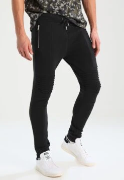 Pier One Biker JoggerPantaloni SportiviBlack Uomo Pantaloni Sportivi E Joggers PI922E03L-Q11
